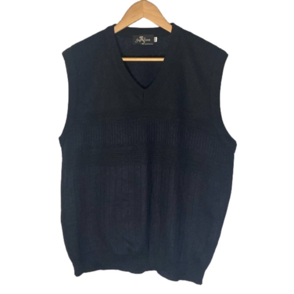 Gran Sasso Mens Wool Blend Vest, M